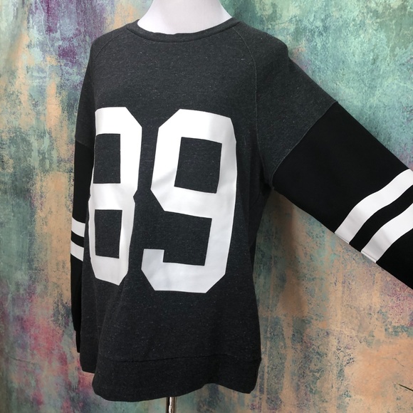 🎇Morse Code Gray - Black Cotton Mix, "89" Sweater - Picture 3 of 8